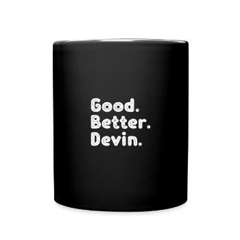 Good better Devin - Full Colour Mug - black - Front