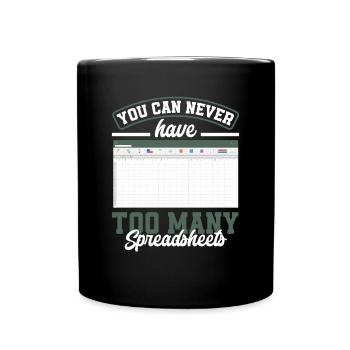 Lustiges Steuerberater Buchhalter Geschenk - Tasse einfarbig - Schwarz - Vorne