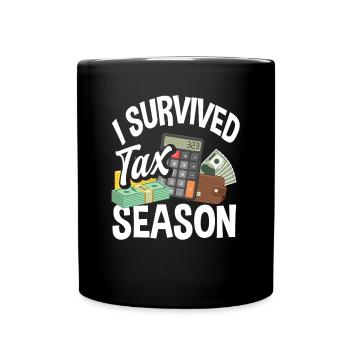 Funny Tax Advisor Accountant Gift - Full Colour Mug - black - Front