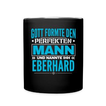 Eberhard Name Design - Tasse einfarbig - Schwarz - Vorne