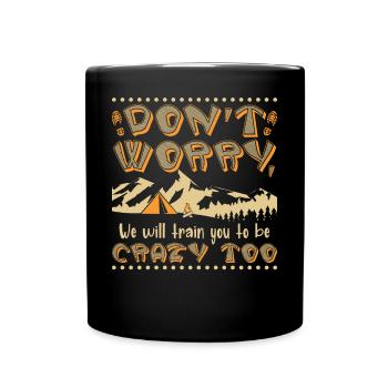 Adventure Training - Tasse einfarbig - Schwarz - Vorne