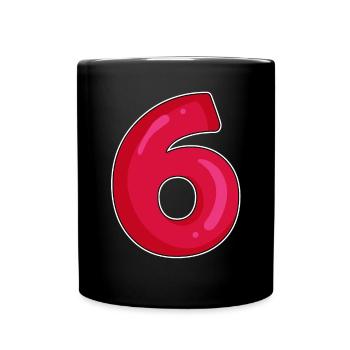 6 - Mug uni - noir - Devant