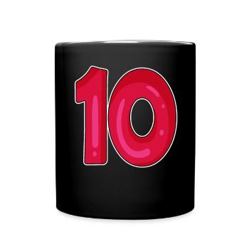 10 - Full Colour Mug - black - Front