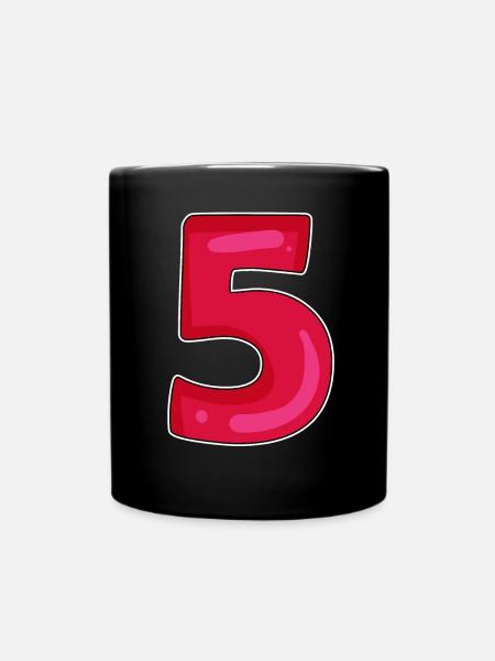 5 - Full Colour Mug - black