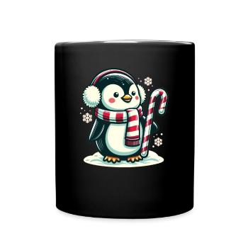 Pingouin Noël Animaux Pingouins mignons - Mug uni - noir - Devant