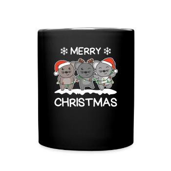Joyeux Noël Souris Réveillon De Noël - Mug uni - noir - Devant