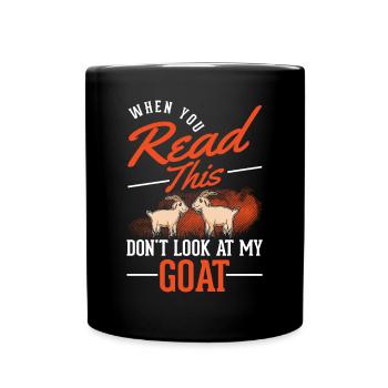 Chèvres Cadeau Chèvre Hôte Chèvre - Mug uni - noir - Devant