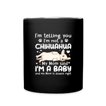 Chihuahua Dog Dog School Dog Owner Gift - Full Colour Mug - black - Front