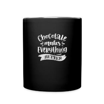 Chocolate - Full Colour Mug - black - Front