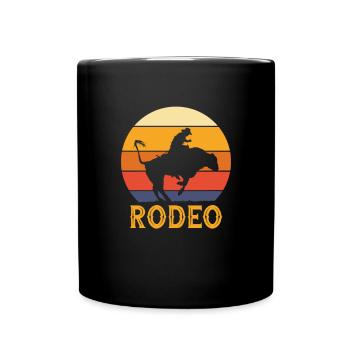 Cowboy Cowboy bottes Western cadeau - Mug uni - noir - Devant