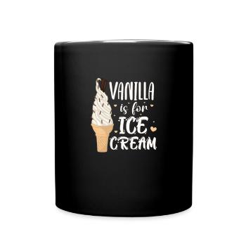 Crème glacée Crème glacée Crème glacée Cadeau d’été - Mug uni - noir - Devant