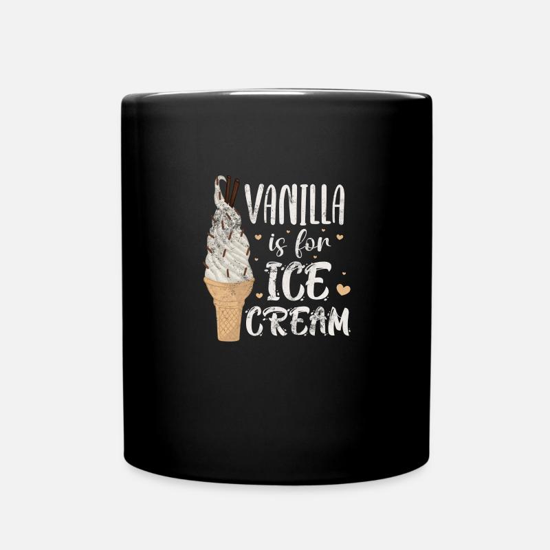 Eiscreme - Tasse einfarbig - Schwarz