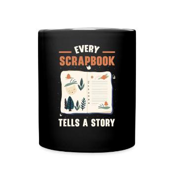 Scrapbooking Scrapbook Paper Crafting Scrapbooker - Full Colour Mug - black - Front