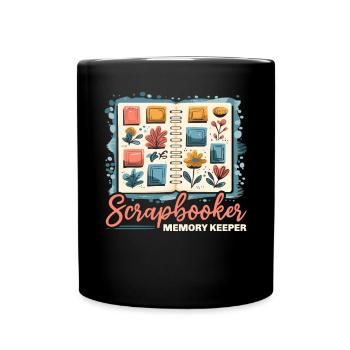 Scrapbooking Scrapbook Paper Crafting Scrapbooker - Full Colour Mug - black - Front