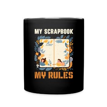 Scrapbooking Scrapbook Paper Crafting Scrapbooker - Full Colour Mug - black - Front