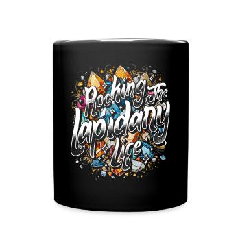 Secouer la vie lapidaire Lapidistes Lapidaristes - Mug uni - noir - Devant