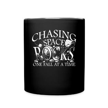 Vêtements de chasseur de météorites - À la poursuite des roches de l’espace - Mug uni - noir - Devant