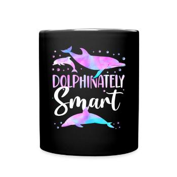 Dolphin Dolphinateley Smart - Full Colour Mug - black - Front