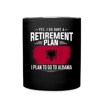 Albanian Flag Albanian Eagle Shqiponja - Full Colour Mug - black - Front