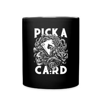 Choisissez une carte - cadeau magique pour les magiciens - Mug uni - noir - Devant