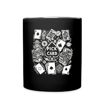 Choisissez une carte - cadeau magique pour les magiciens - Mug uni - noir - Devant