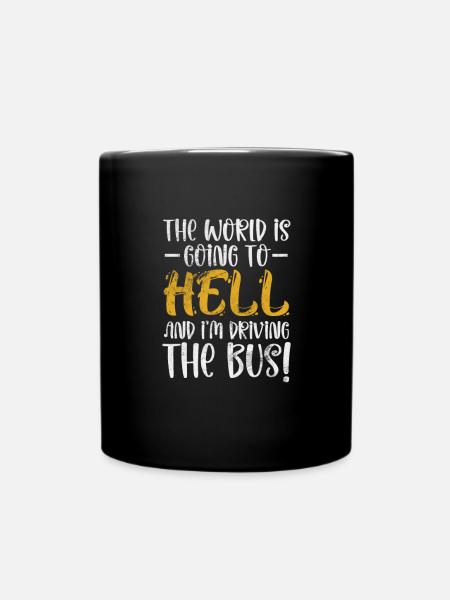 Busfahrer - Tasse einfarbig - Schwarz
