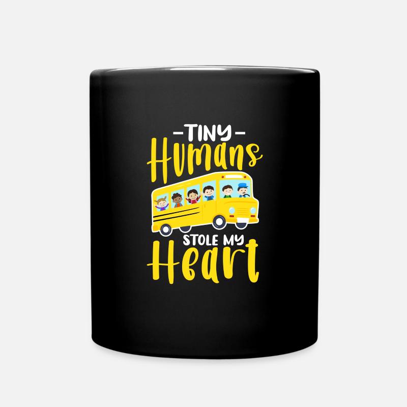 Busfahrer Busfahrerin Bus Schuhlbus Geschenk - Tasse einfarbig - Schwarz