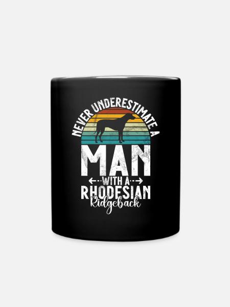 Rhodesian Ridgeback Gifts - Tasse einfarbig - Schwarz