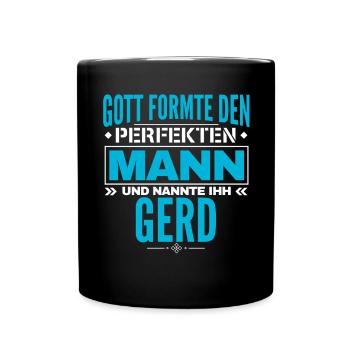Gerd Name Design - Tasse einfarbig - Schwarz - Vorne