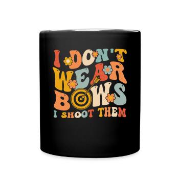 Groovy Archery Girl - Full Colour Mug - black - Front