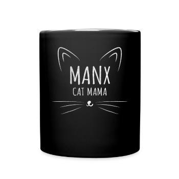 Maman chat Manx - Mug uni - noir - Devant