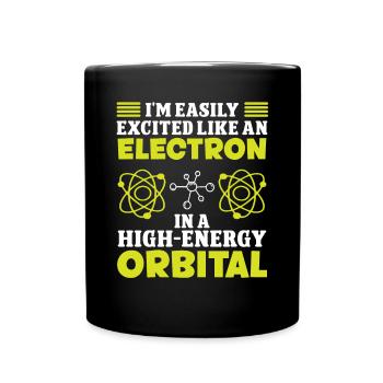 Chemiker Excited Like An Electron Chemie Chemikant - Tasse einfarbig - Schwarz - Vorne