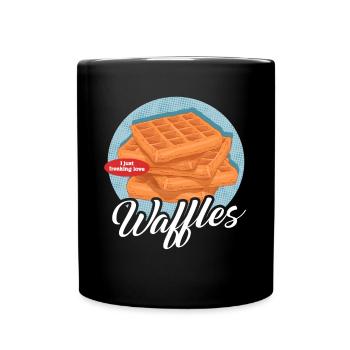 Waffle Waffle Lover Waffles Gift - Full Colour Mug - black - Front