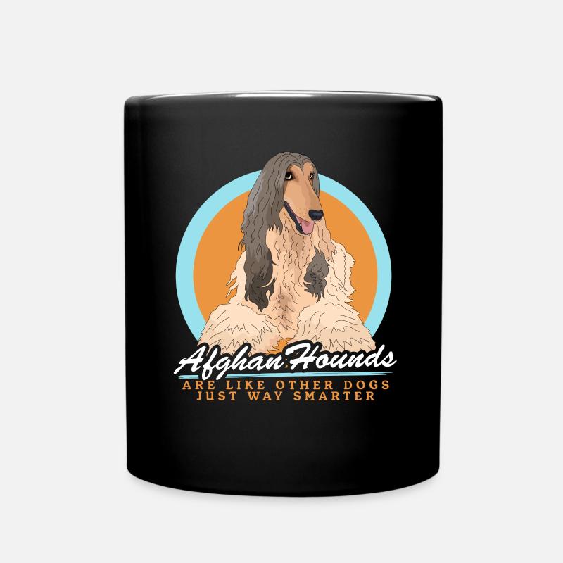 Afghan Hound chien propriétaire cadeau - Mug uni - noir