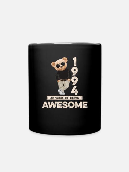 1994 Birthday Teddy Bear Being Awesome Orignal - Full Colour Mug - black
