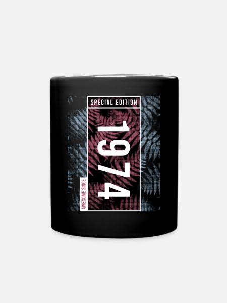 Special Edition 1974 Geburtstag Urban Graphic - Tasse einfarbig - Schwarz