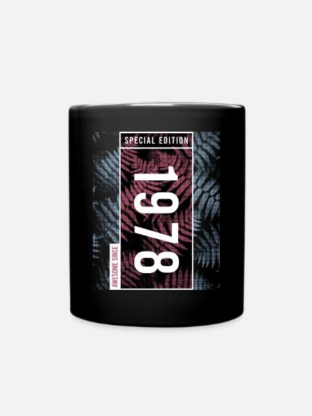 Special Edition 1978 Geburtstag Urban Graphic - Tasse einfarbig - Schwarz