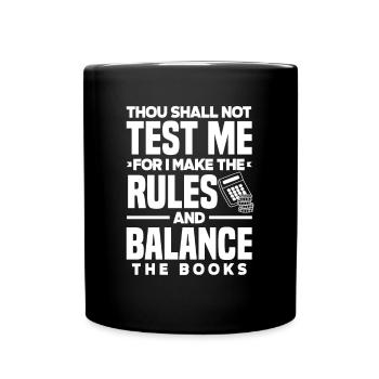 Drôle de cadeau comptable de conseiller fiscal - Mug uni - noir - Devant