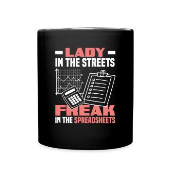 Lustiges Steuerberater Buchhalter Geschenk - Tasse einfarbig - Schwarz - Vorne