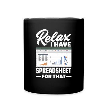Lustiges Steuerberater Buchhalter Geschenk - Tasse einfarbig - Schwarz - Vorne