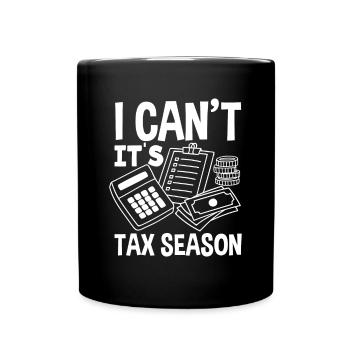 Funny Tax Advisor Accountant Gift - Full Colour Mug - black - Front