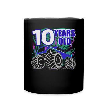 10e anniversaire Monster Truck Power - Mug uni - noir - Devant