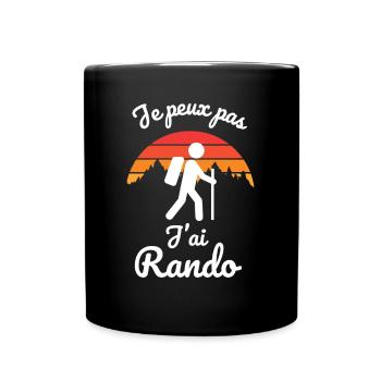 randonnée rando 2 - Mug uni - noir - Devant