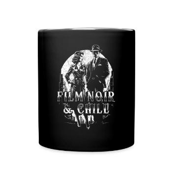 Classic Film Noir Inspired Designer Artwork - Full Colour Mug - black - Front