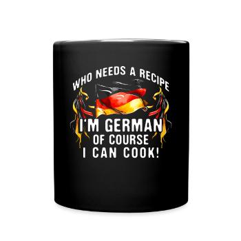 Deutschland Küche Essen Küche Deutsch Koch Koch - Tasse einfarbig - Schwarz - Vorne