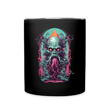 Underworld Demons Occult Horror Gothic Design - Full Colour Mug - black - Front