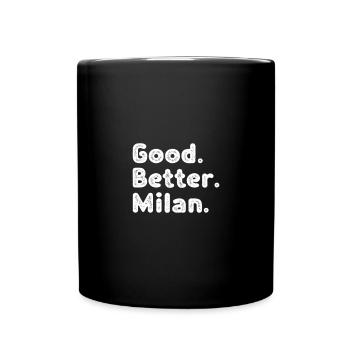 Good better Milan - Tasse einfarbig - Schwarz - Vorne
