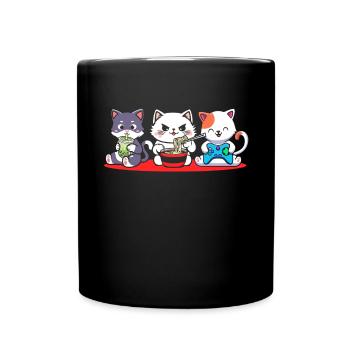 Chat Boba Thé Bubble Tea Gaming Gamer Ramen Anime - Mug uni - noir - Devant