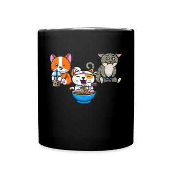 Chat Boba Thé Bubble Tea Gaming Gamer Ramen Anime - Mug uni - noir - Devant
