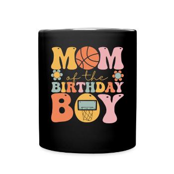 Basket-ball Maman Groovy - Mug uni - noir - Devant